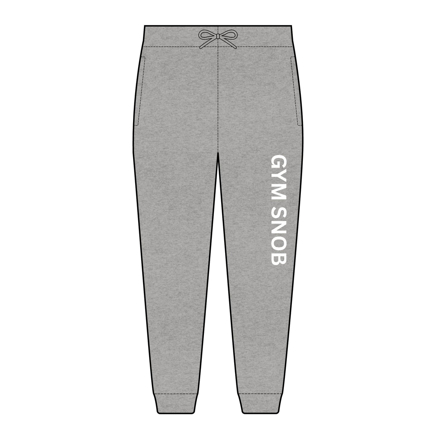 B & B. Gym Snob Vertical Statement Jogger