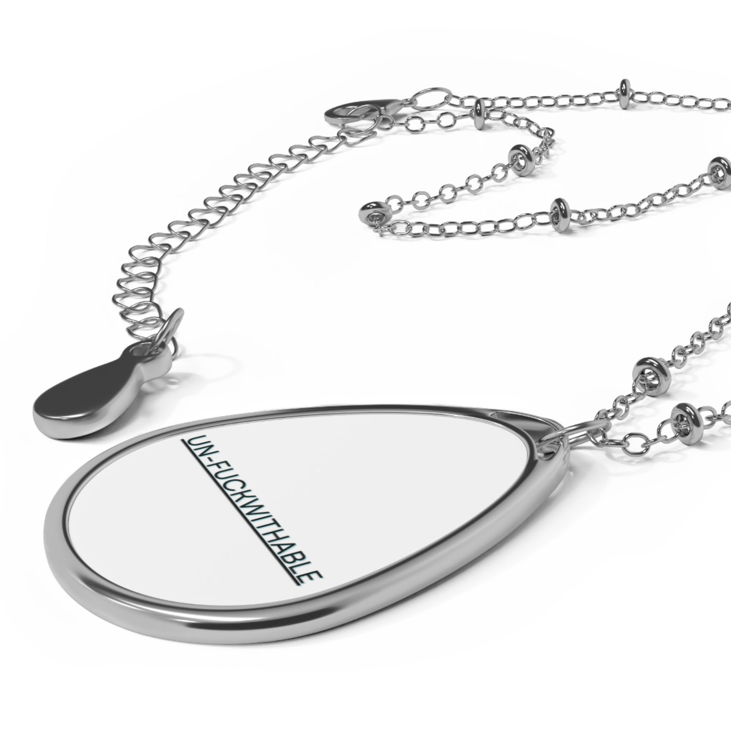 Un-Fu&kwithable Oval Necklace