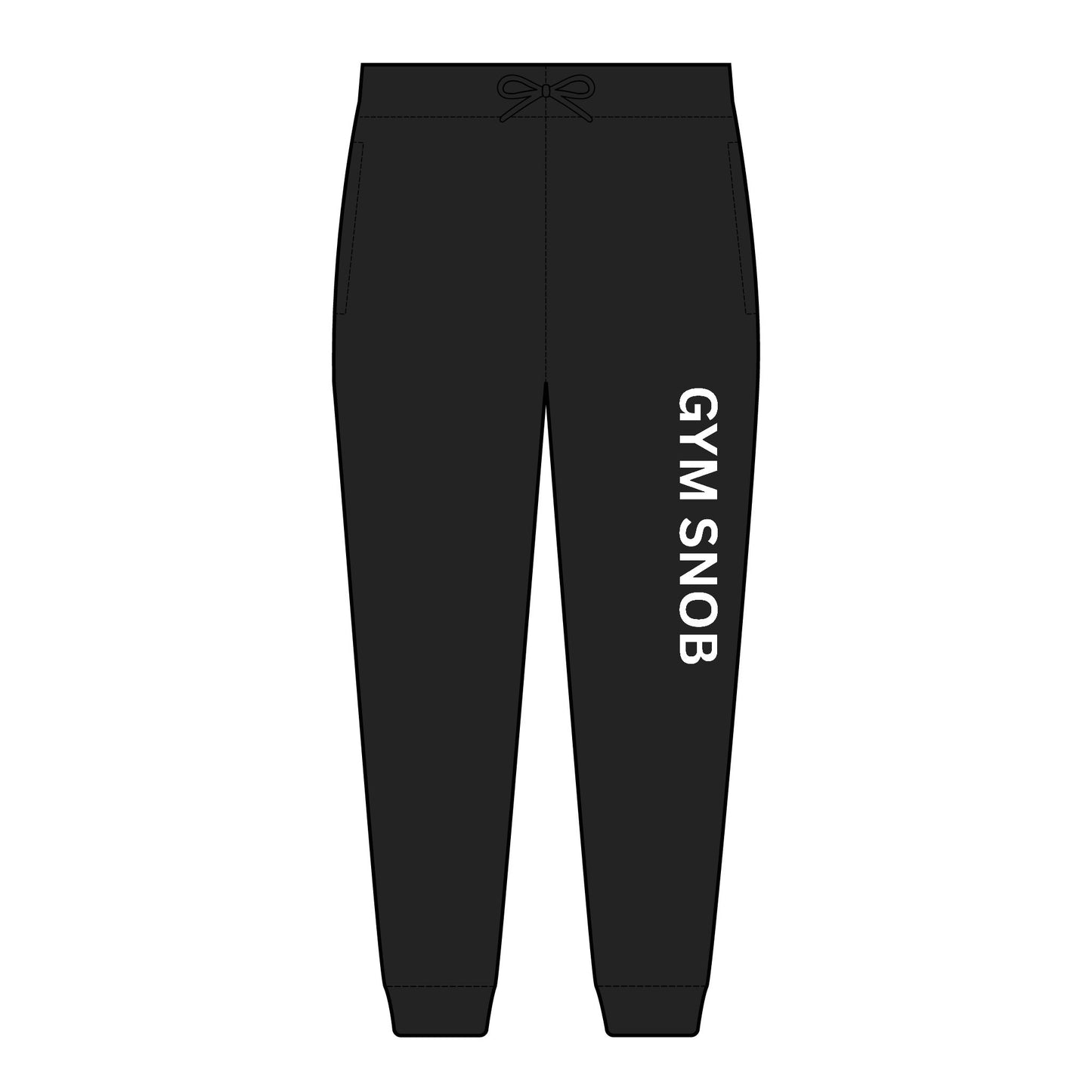 B & B. Gym Snob Vertical Statement Jogger