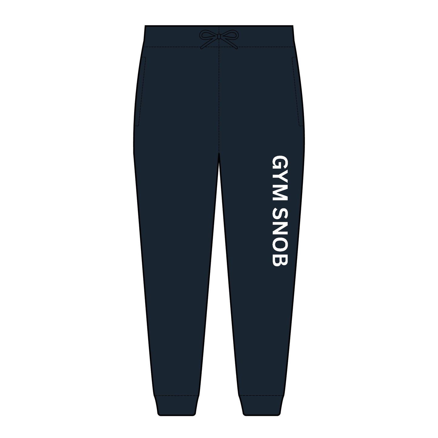 B & B. Gym Snob Vertical Statement Jogger