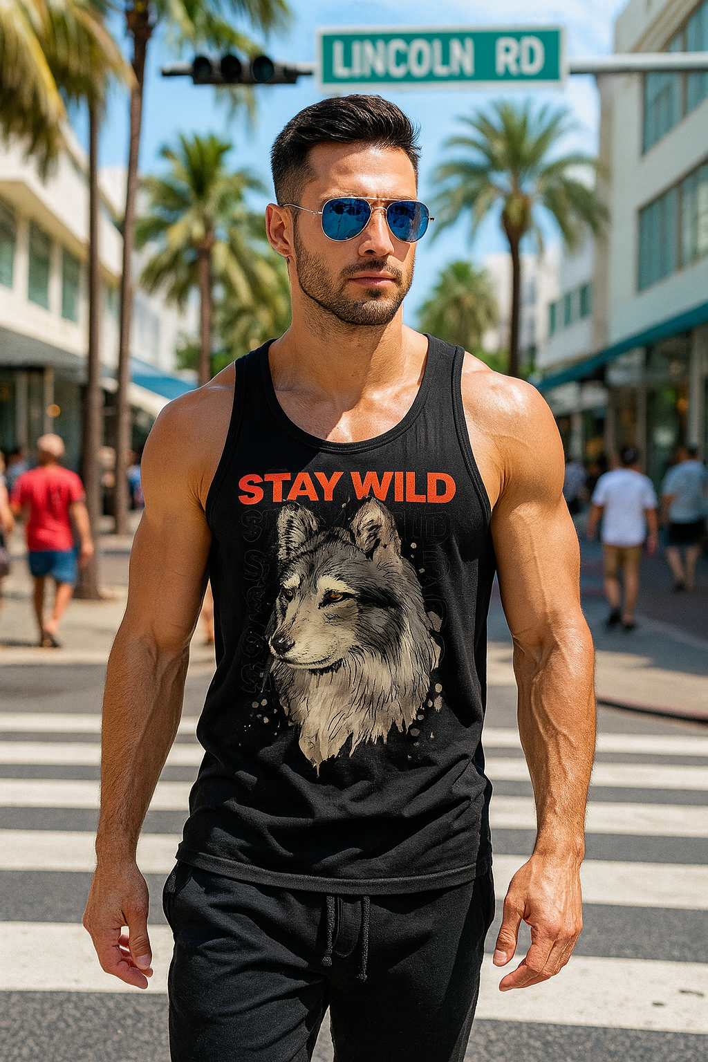 Mens Stay Wild Tank