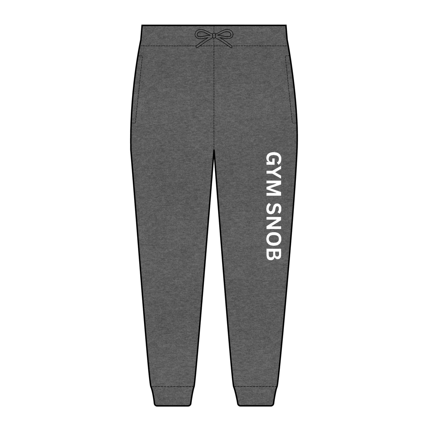 B & B. Gym Snob Vertical Statement Jogger