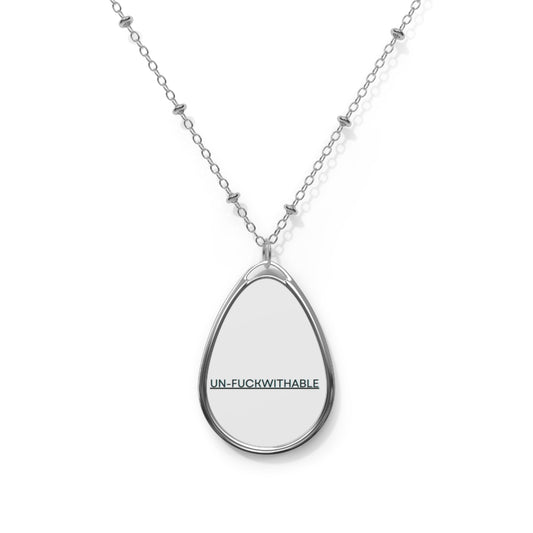 Un-Fu&kwithable Oval Necklace