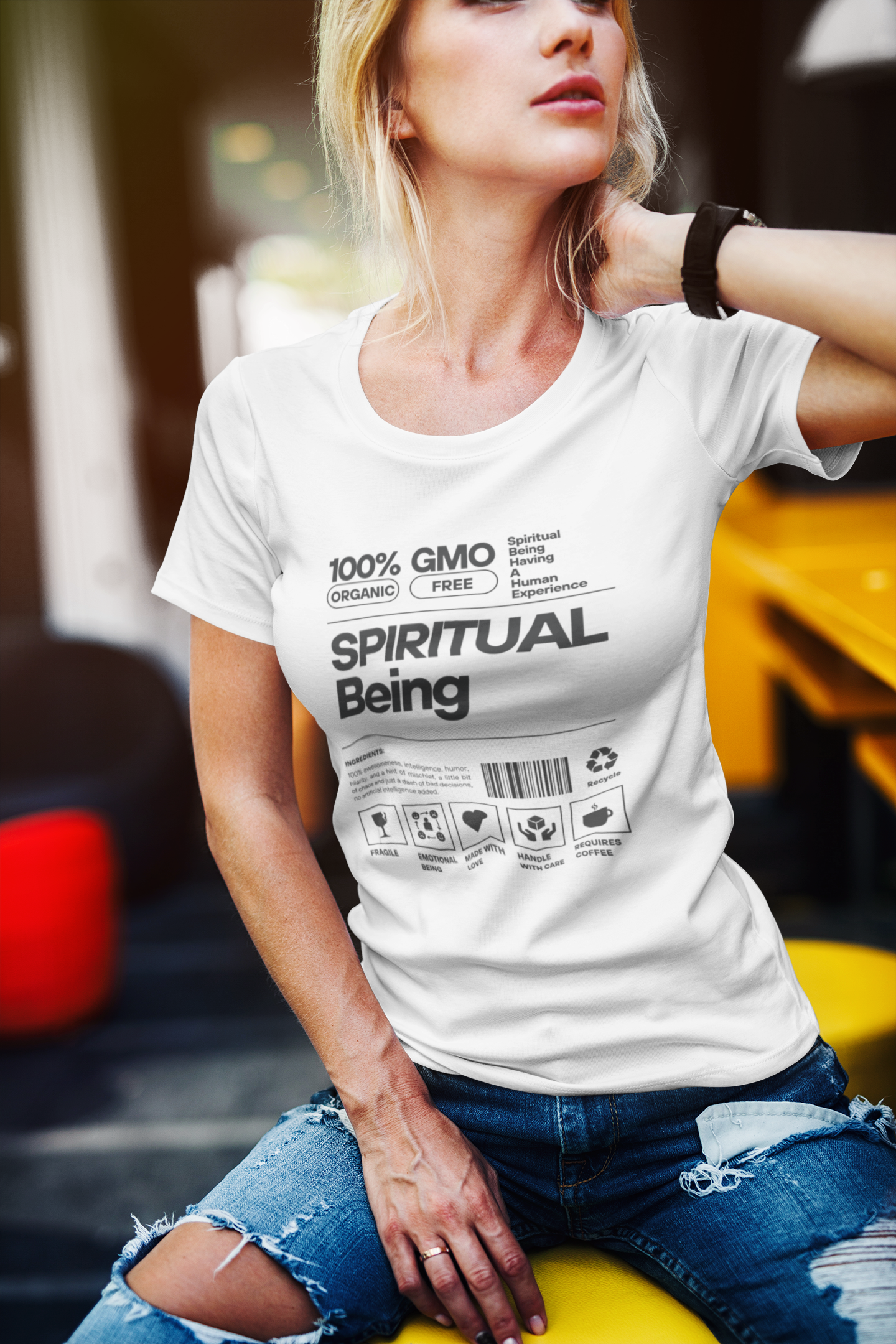 Women's 100% Spiritual Being Tee