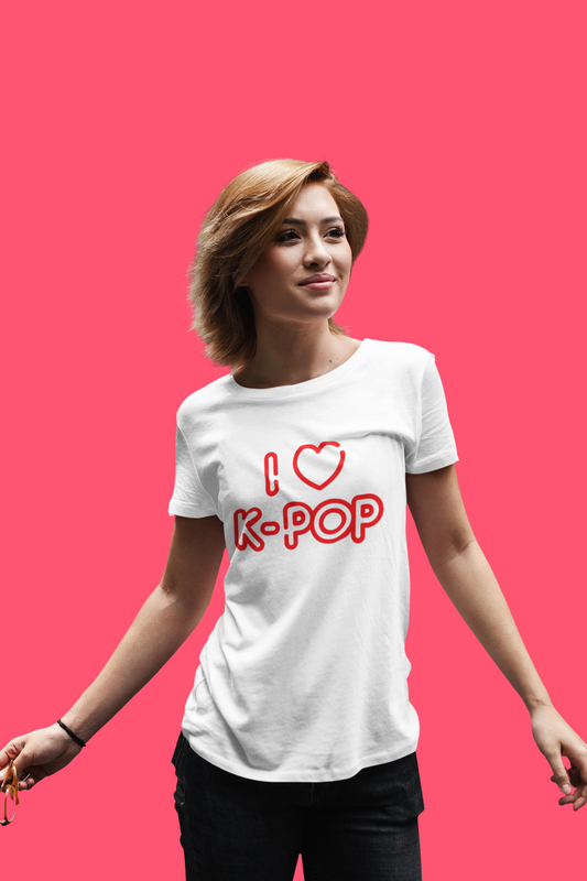 Women's I Love K-Pop Tee